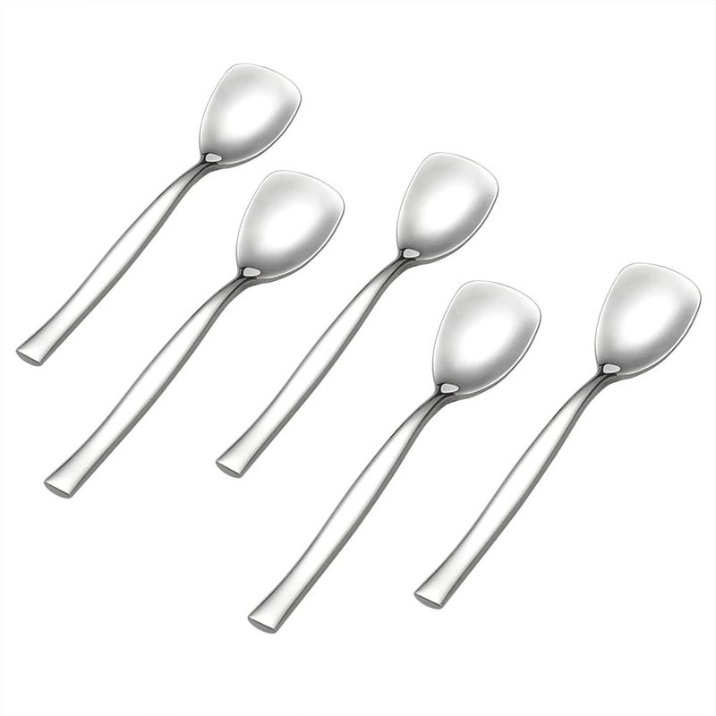 Qskely 12-Piece Stainless Steel Ice Cream Spoons, Yogurt Spoon - Image 1